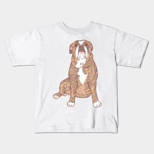 Brindle Bulldog Kids T-Shirt